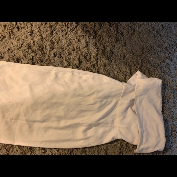 ASOS White bodycon overlay dress - Picture 3 of 3